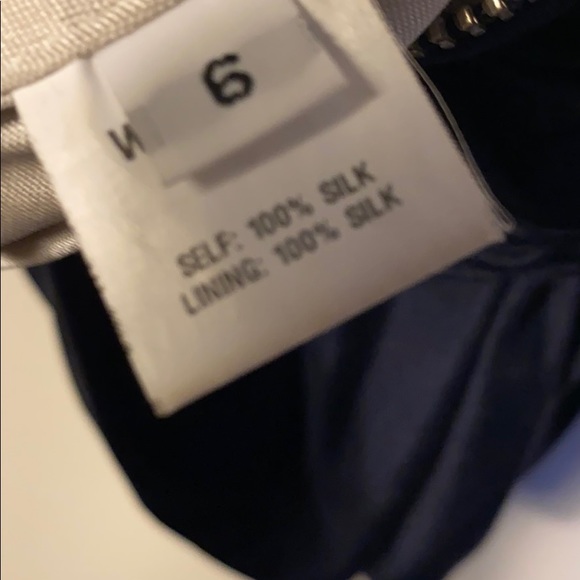 Wayne Navy silk asymmetrical dress - Picture 5 of 7